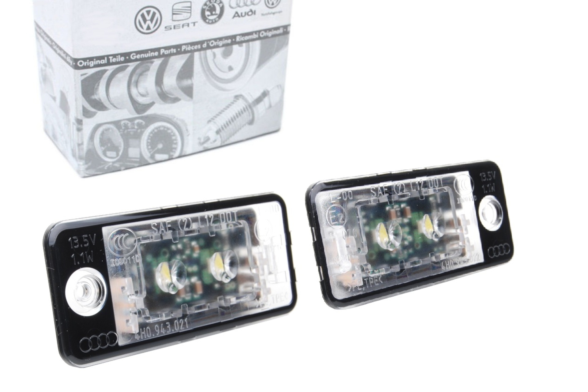 Original Audi LED Kennzeichenleuchten SET (A3 A4 A6 A8)