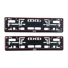 2x GTI Kennzeichenhalter