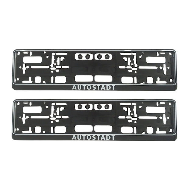 2x AUTOSTADT Kennzeichenhalter