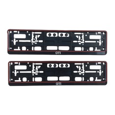 2x GTI Kennzeichenhalter