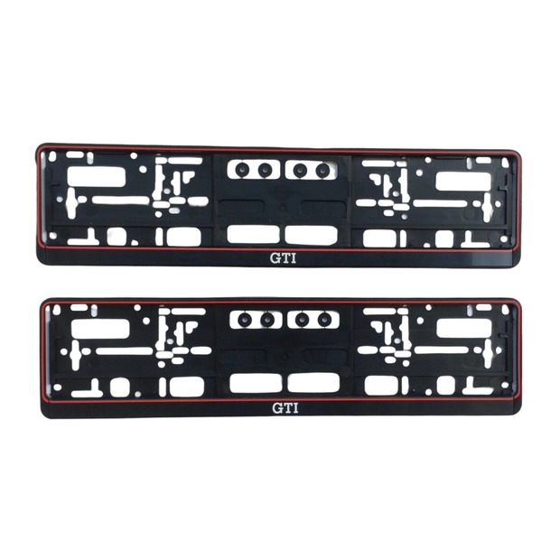 2x GTI Kennzeichenhalter