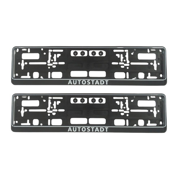 2x AUTOSTADT Kennzeichenhalter